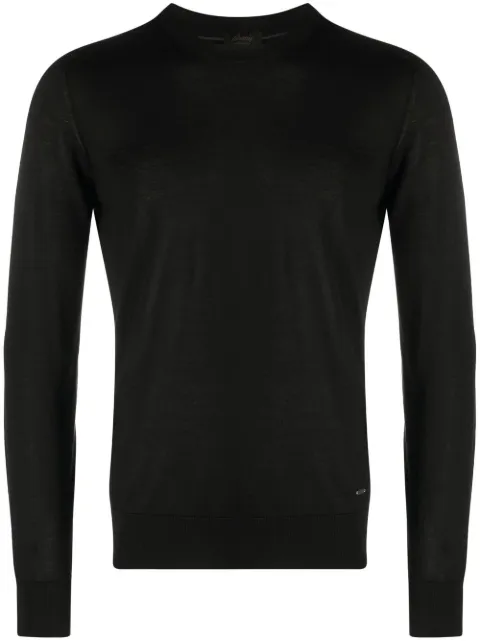 Brioni crew-neck cashmere-silk jumper