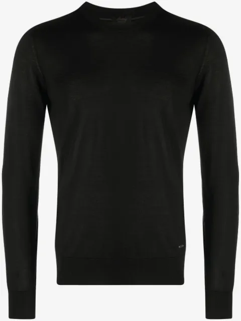 Brioni crew-neck cashmere-silk jumper
