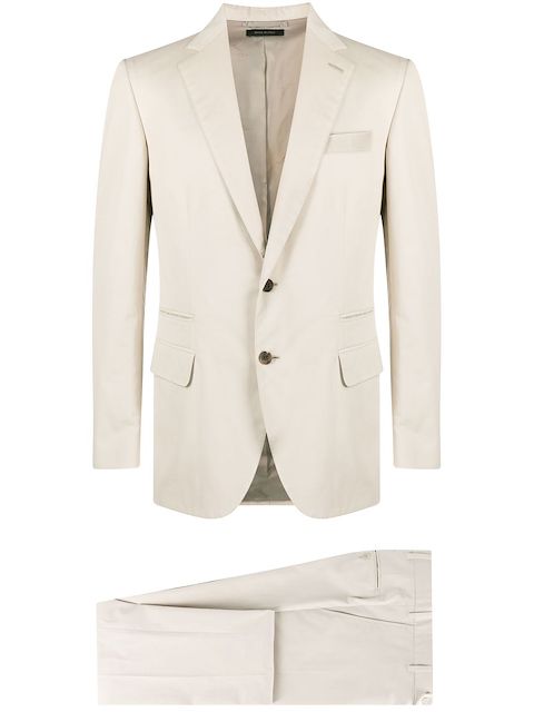 Brioni single-breasted cotton-cashmere suit