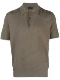 Brioni waffle-knit polo shirt - Green