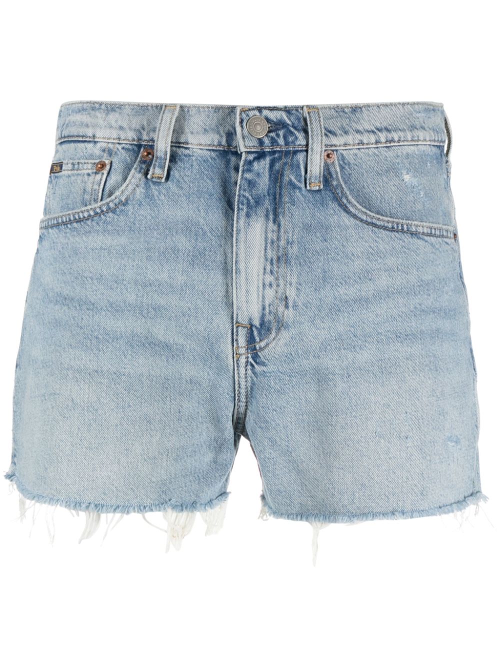 Polo Ralph Lauren mid-rise raw-cut Denim Shorts - Farfetch