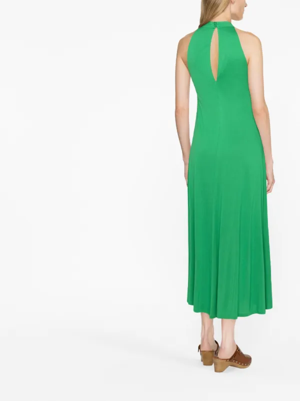 Polo Ralph Lauren Halterneck Flared Midi Dress | Green | FARFETCH ID Polo Ralph Lauren Halterneck Flared Midi Dress | Green | FARFETCH ID
