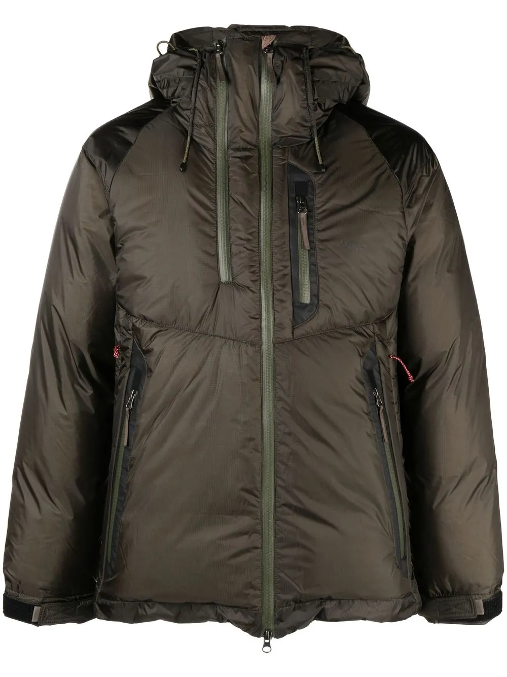 

NANGA Aurora padded zip hooded jacket - Green