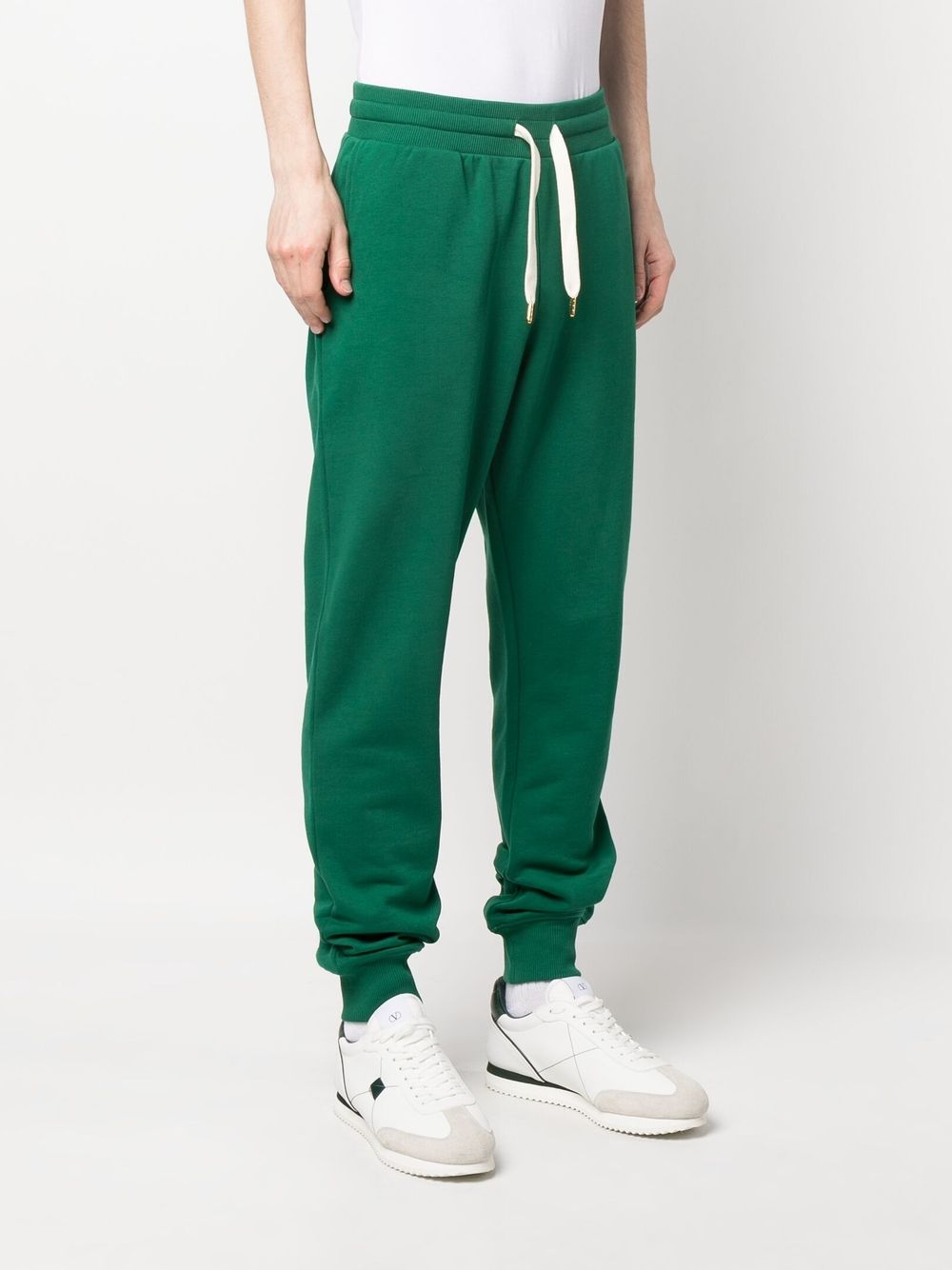 Shop Casablanca Logo-print Cotton Track Pants In Green