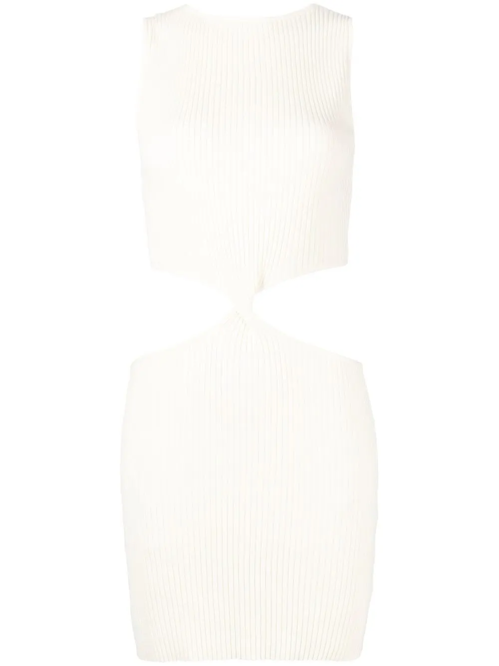 

Anna Quan cutout knitted mini dress - Neutrals