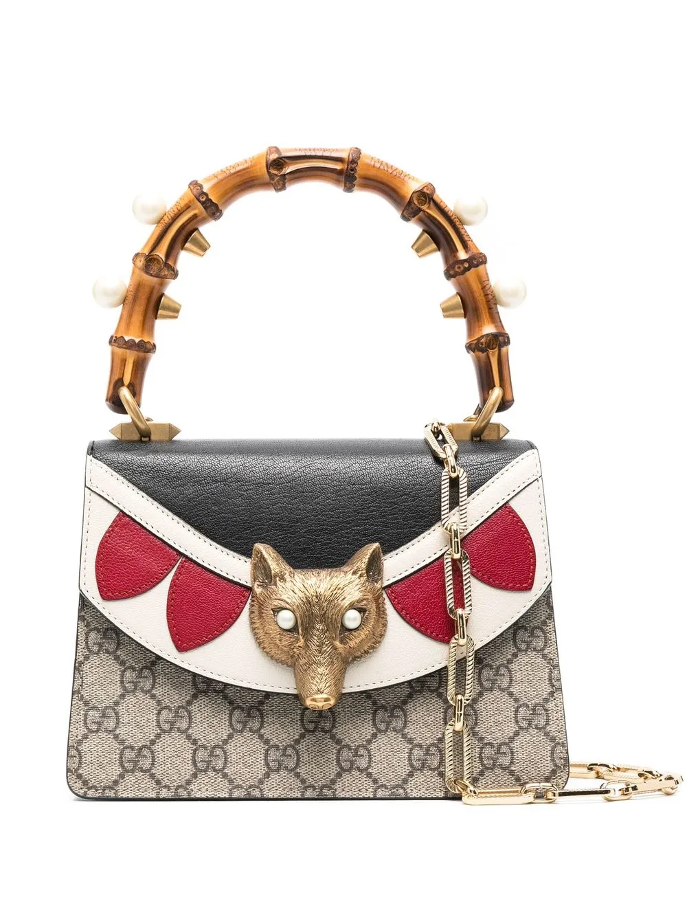 

Gucci Pre-Owned mini GG Supreme Fox 2way bag - Brown