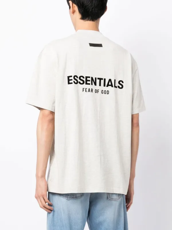 FEAR OF GOD ESSENTIALS logo-print T-shirt | Grey | FARFETCH