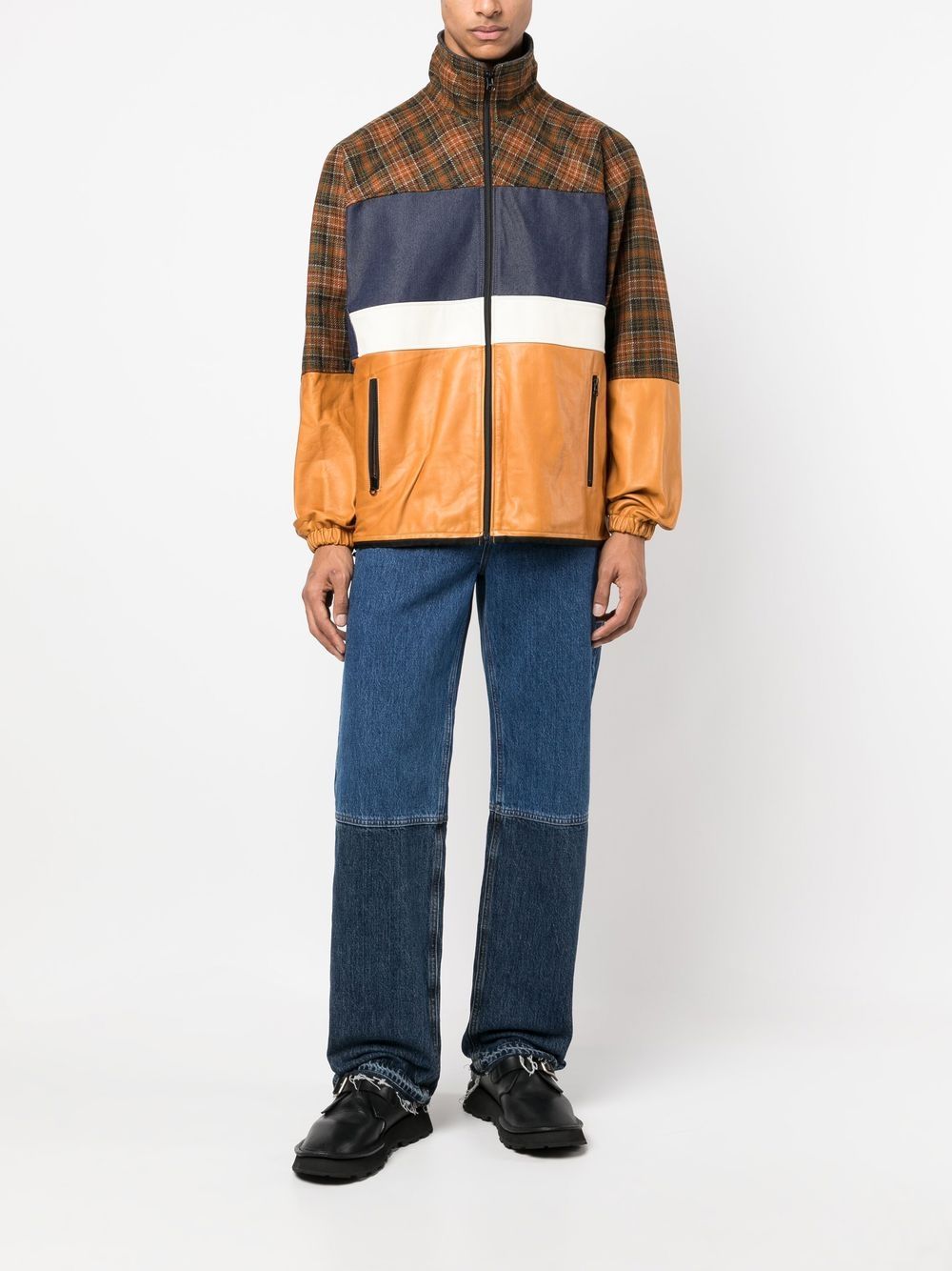 Junya Watanabe MAN Windjack met patch - Blauw