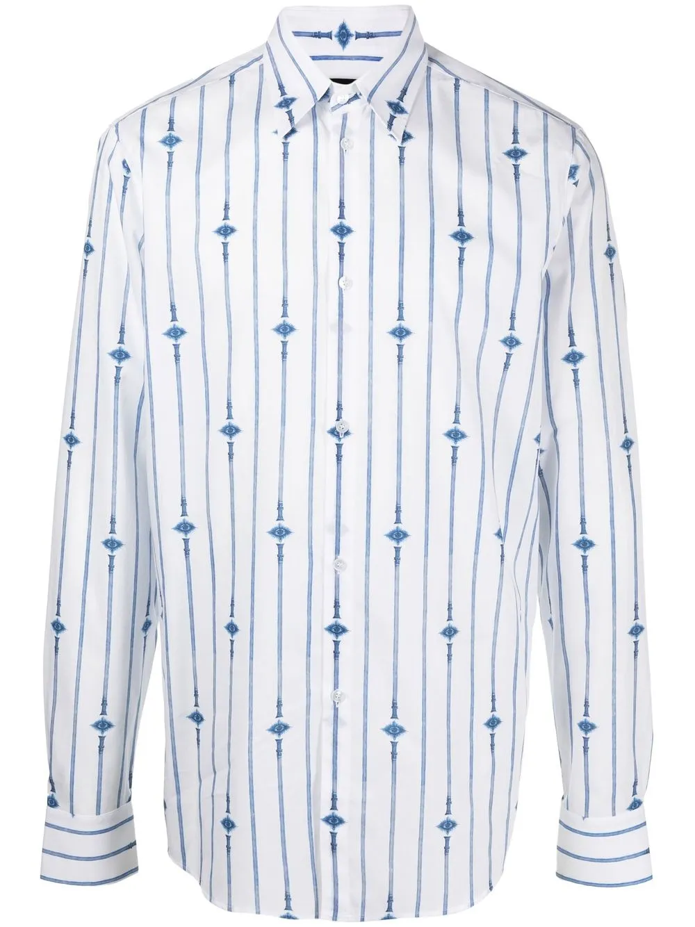 

EGONlab. vertical-stripe long-sleeve dress shirt - White