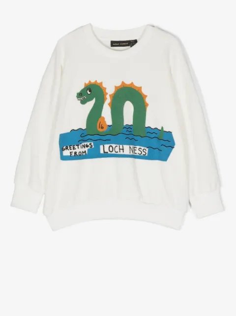 Mini Rodini Loch Ness graphic-print sweatshirt