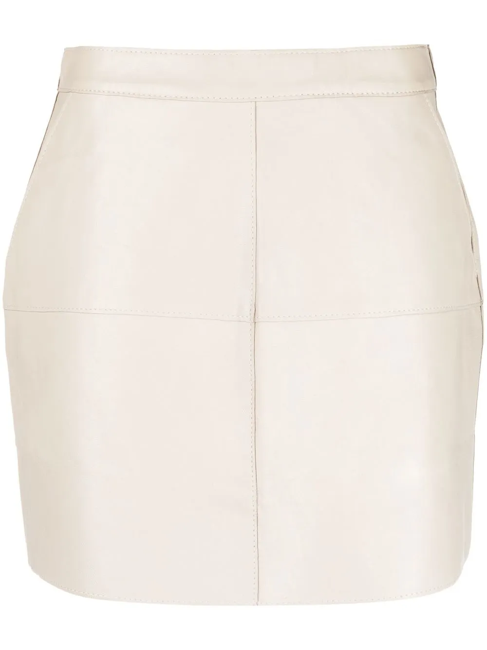 

P.A.R.O.S.H. high-waisted leather pencil skirt - Neutrals