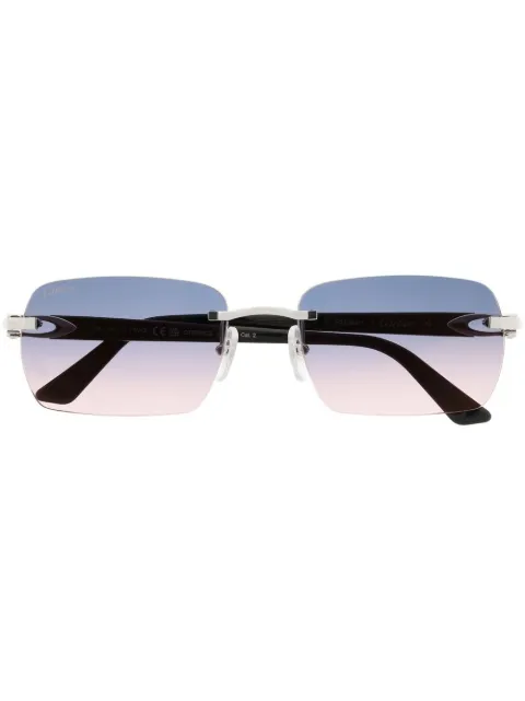 Cartier Eyewear lentes de sol con armazón rectangular 