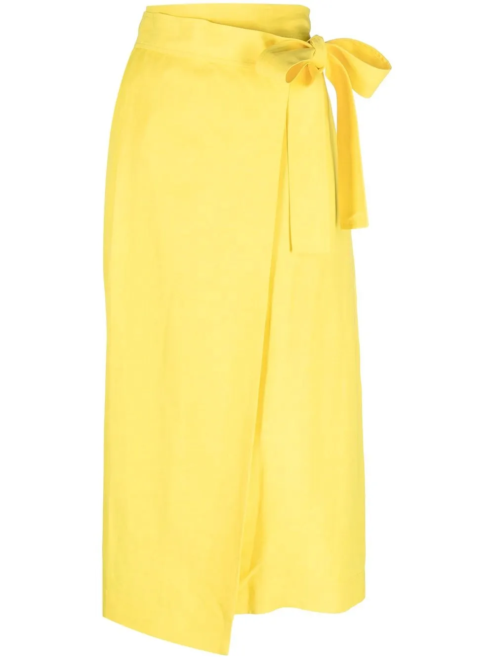 

P.A.R.O.S.H. Gonna wraparound midi skirt - Yellow