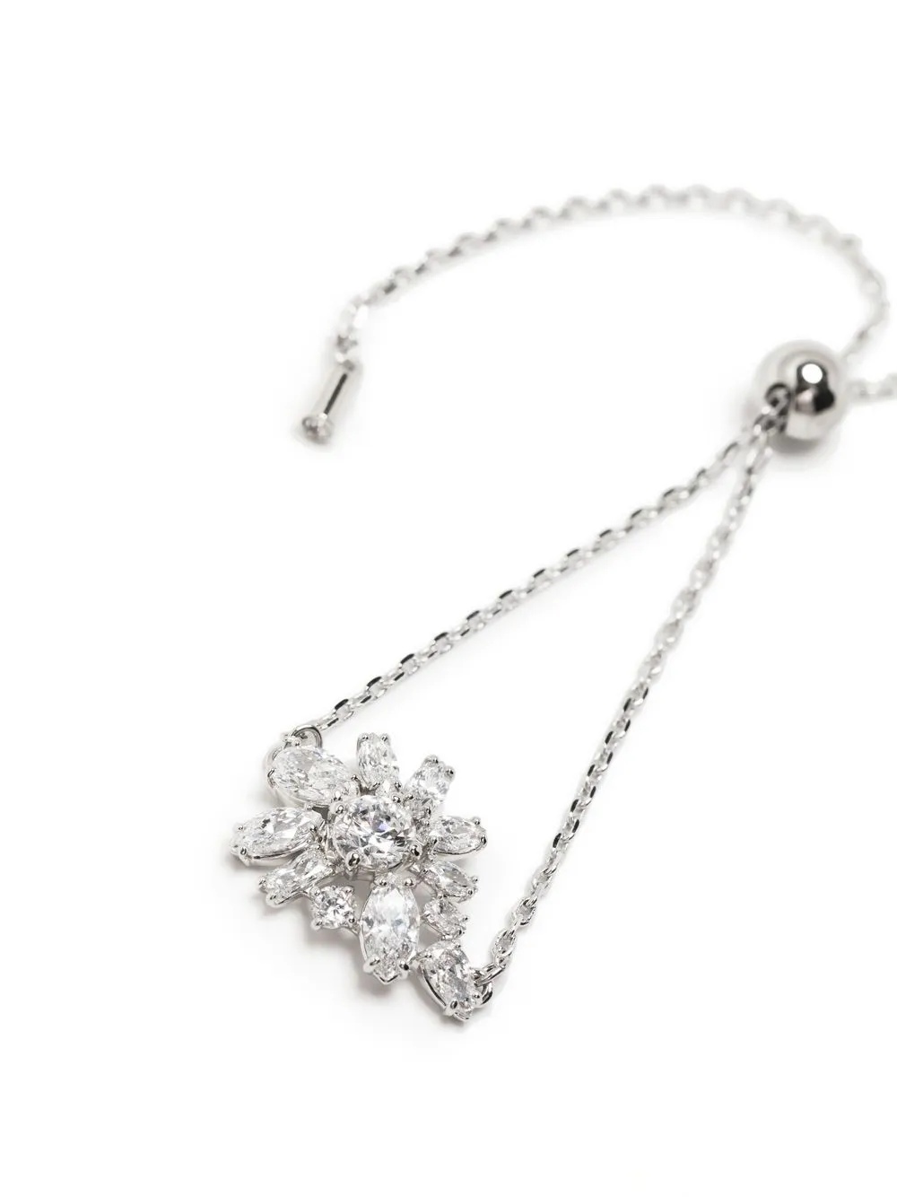  Swarovski Gema Crystal-embellished Bracelet - Silver 