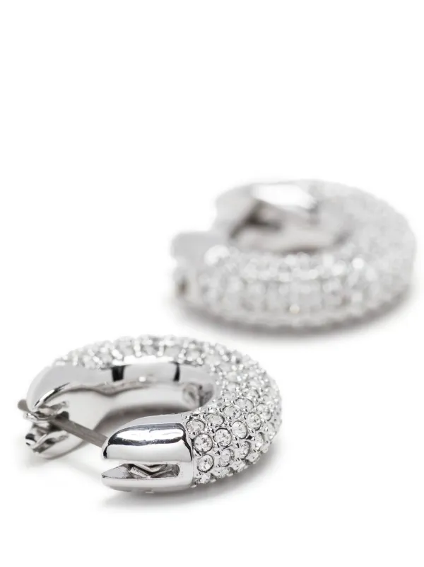Swarovski Orecchini a Cerchio Dextera Con Cristalli | Argento | IT