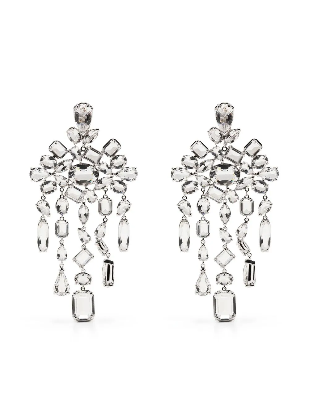 

Swarovski aretes Gema con detalles de cristal - Plateado