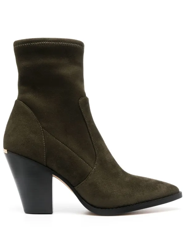 michael kors booties block heel