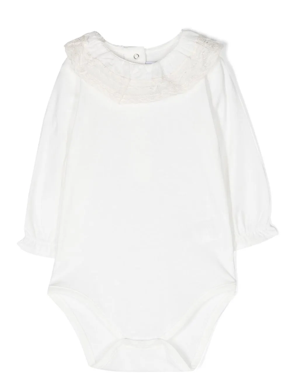 

Tartine Et Chocolat frill-collar babygrow - White