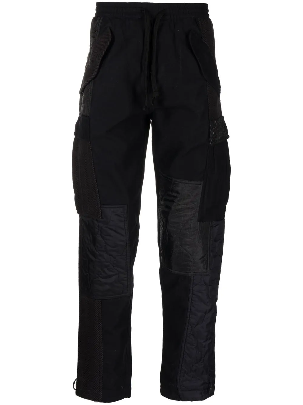 

Maharishi pantalones cargo con diseño patchwork - Negro