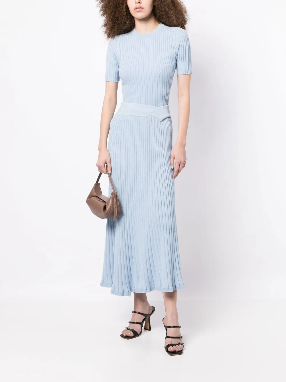 Anna Quan Ribgebreide top - Blauw