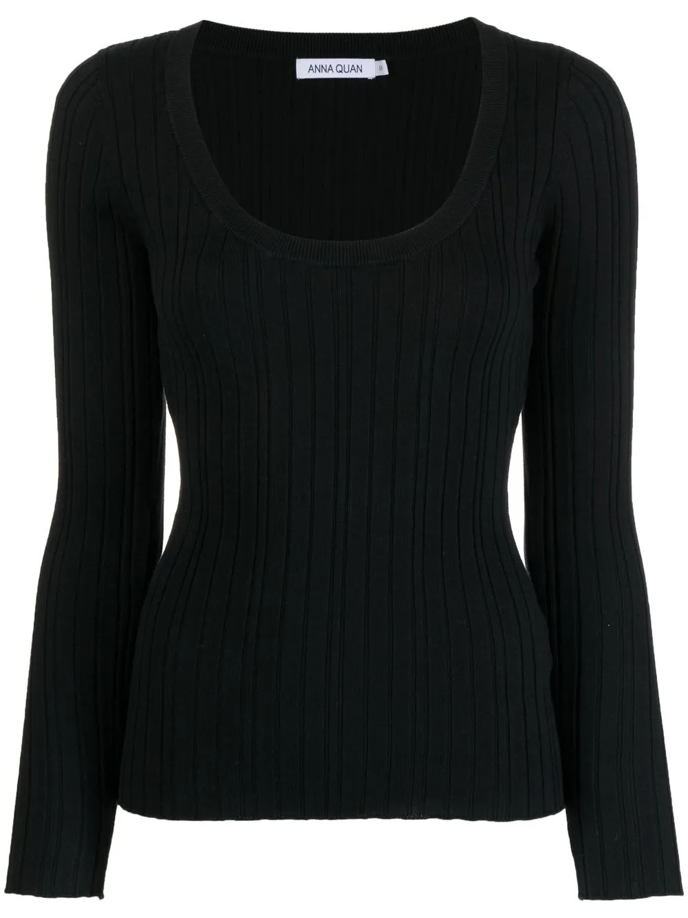 

Anna Quan scoop-neck top - Black