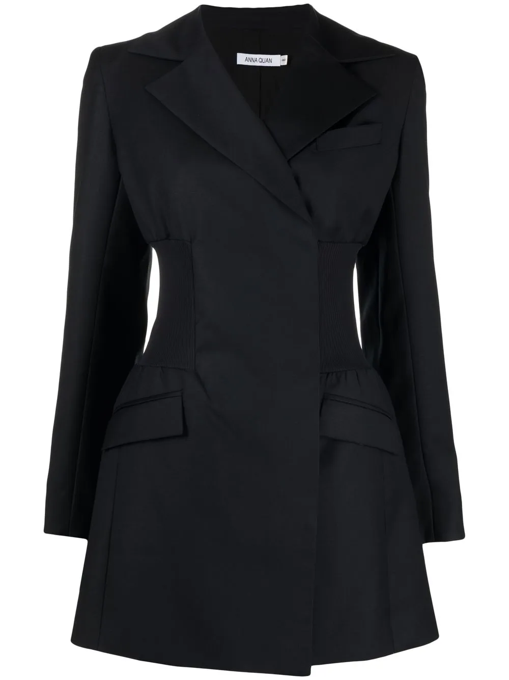 

Anna Quan wrap blazer dress - Black