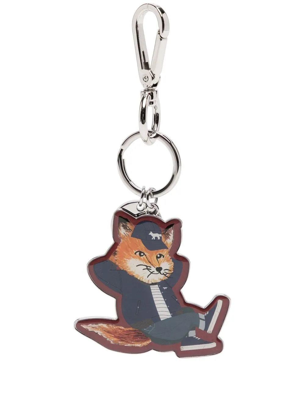 

Maison Kitsuné logo hook keychain - Silver