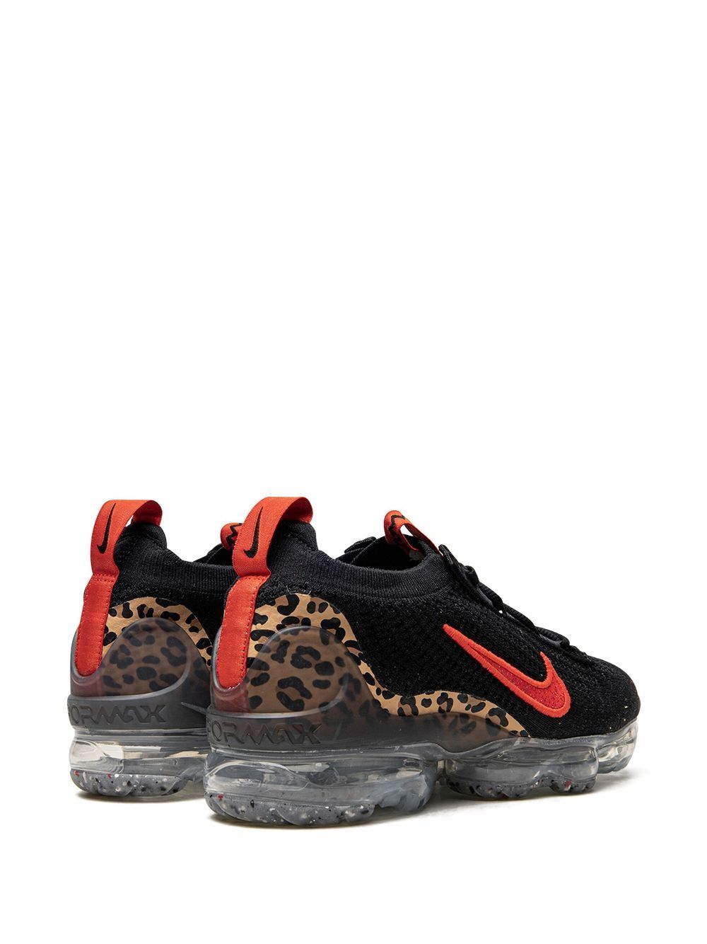 Shop Nike Air Vapormax Flyknit 2021 "leopard" Sneakers In Black