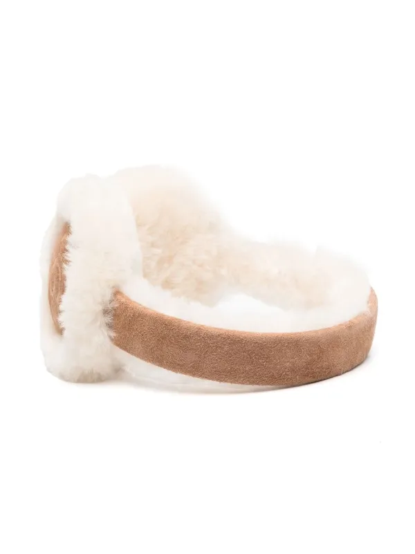 UGG アグ W SHEEPSKIN EMBROIDERY EARMUFF Ugg Women's Sheepskin Embroidery Earmuff (One Size Fits Most