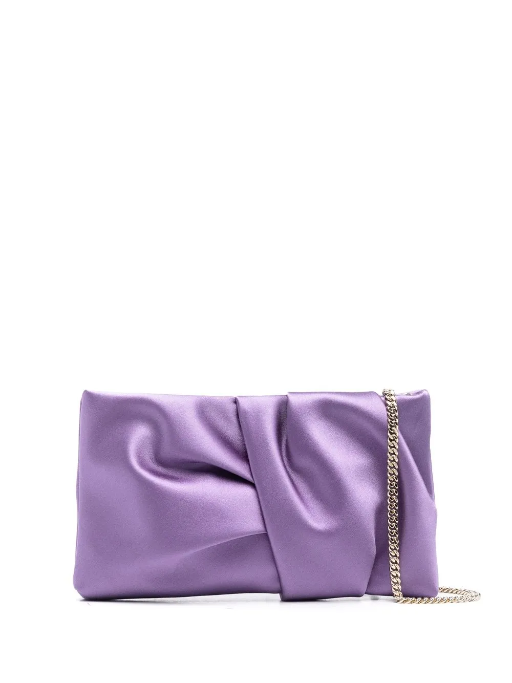 

Jimmy Choo Bonny satin clutch bag - Purple