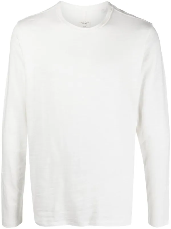 Rag Bone long-sleeve Cotton T-shirt White FARFETCH MY