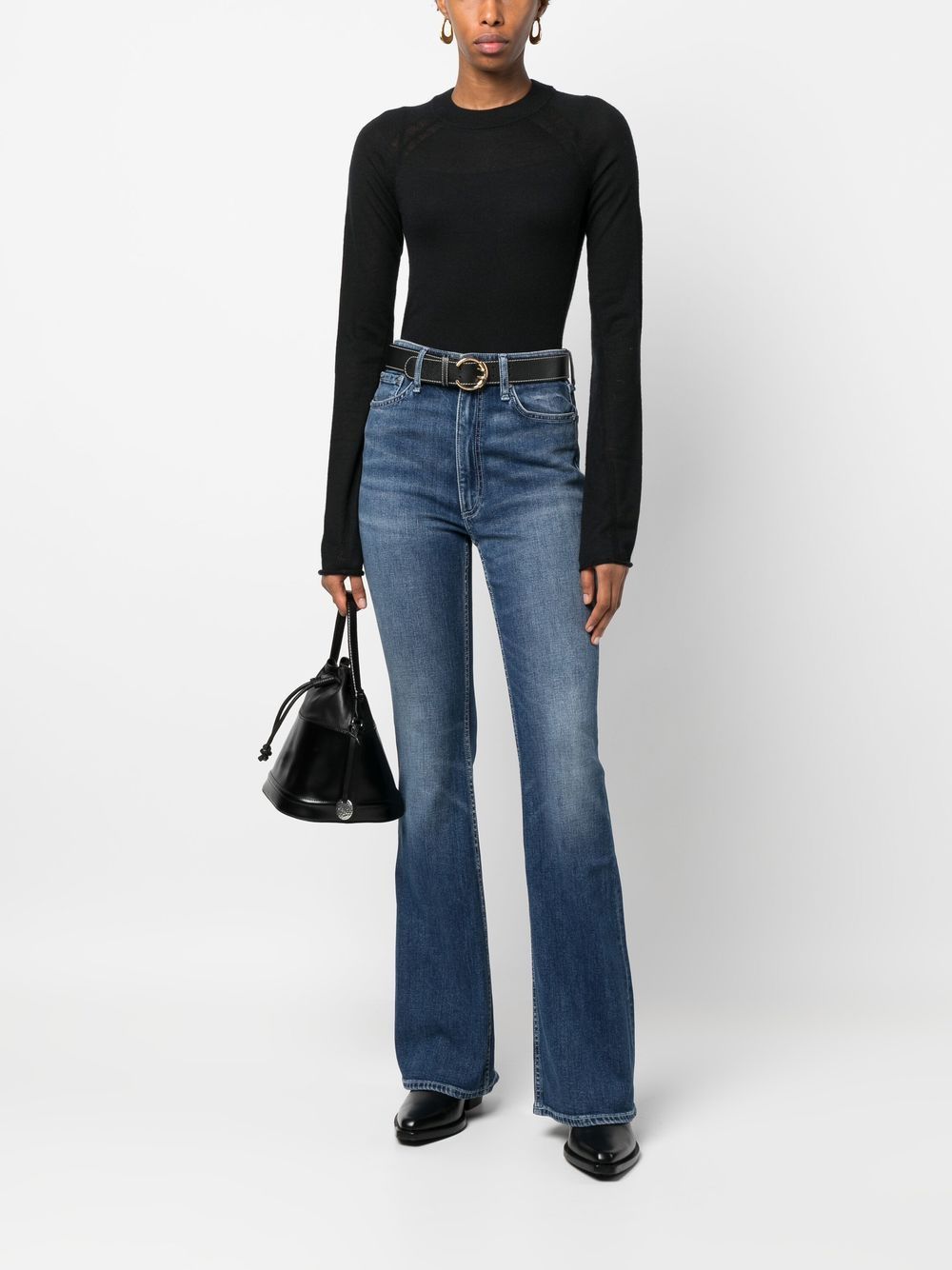 rag & bone Top met lange mouwen - Zwart