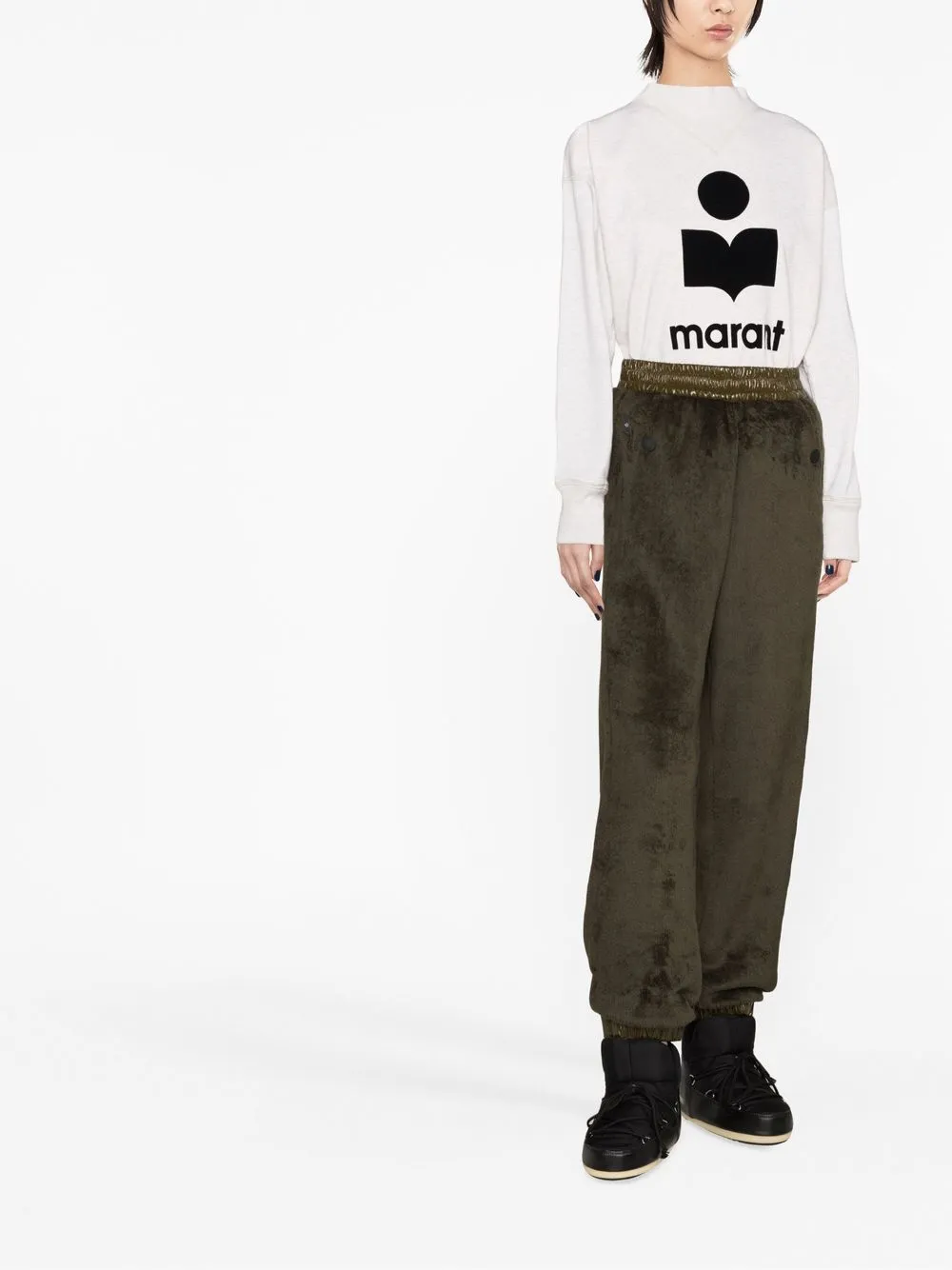 Moncler Grenoble Straight broek - Groen