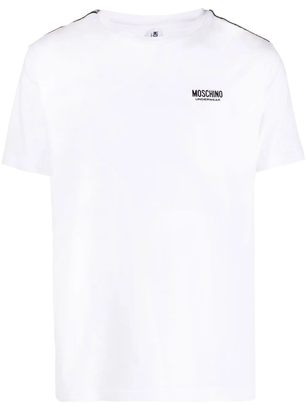

Moschino logo-tape short-sleeve T-shirt - White