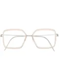 Lindberg square-frame optical glasses - Neutrals