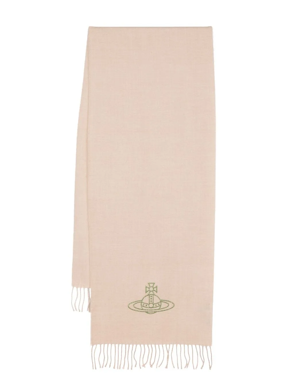 

Vivienne Westwood Orb-embroidered scarf - Neutrals