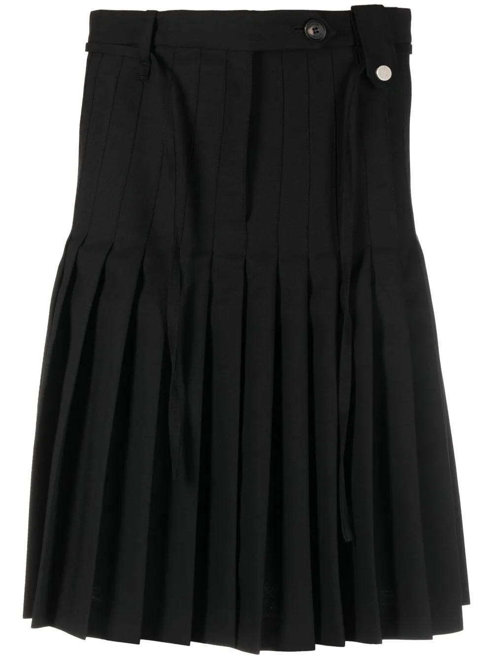 

EGONlab. pleated cropped trousers - Black