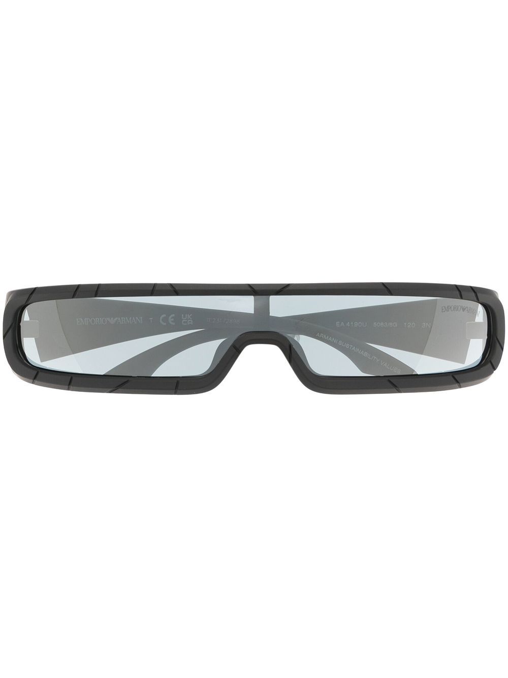 

Emporio Armani tinted oversize-frame sunglasses - Black