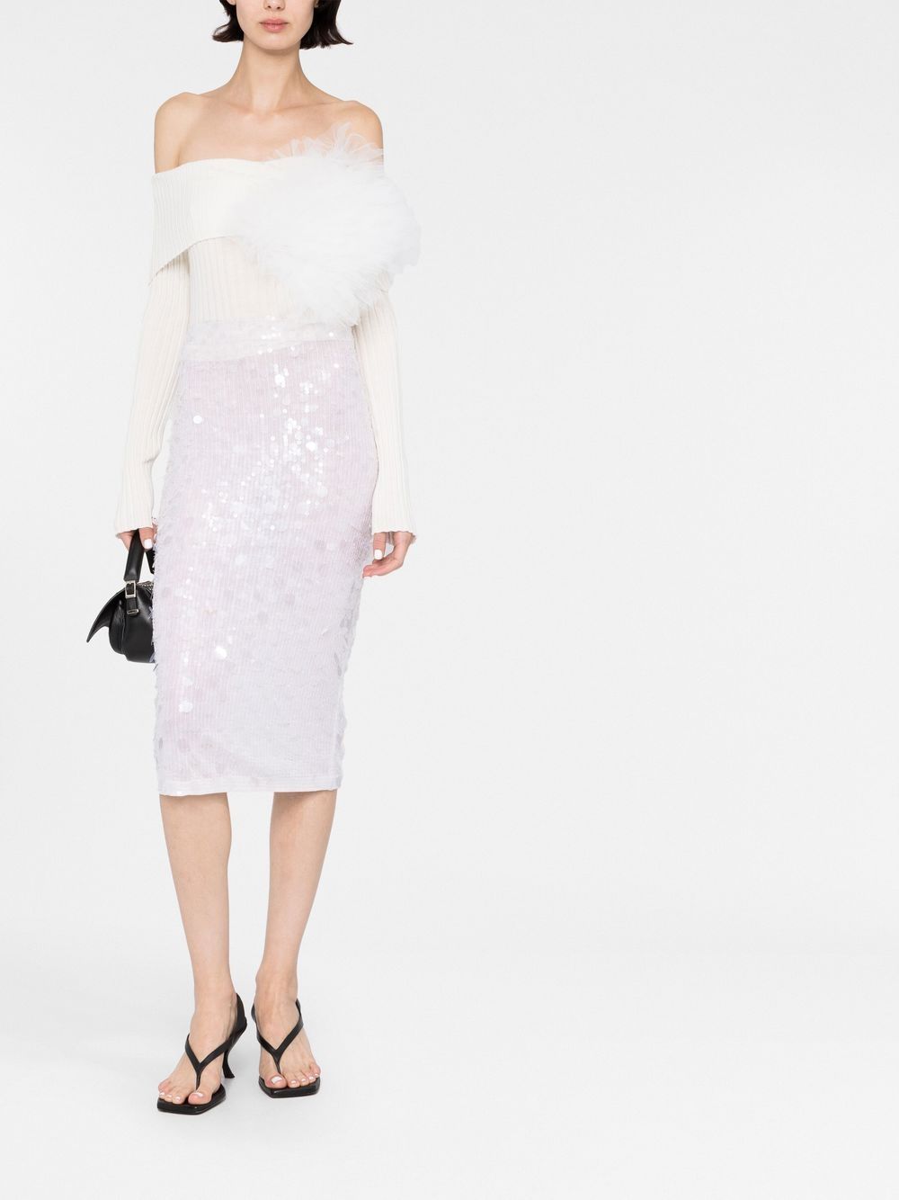 Image 2 of P.A.R.O.S.H. sequin-embellished midi skirt