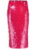 P.A.R.O.S.H. sequin-embellished midi skirt - Pink
