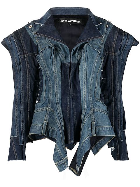 Junya Watanabe Drapierte Jeansjacke