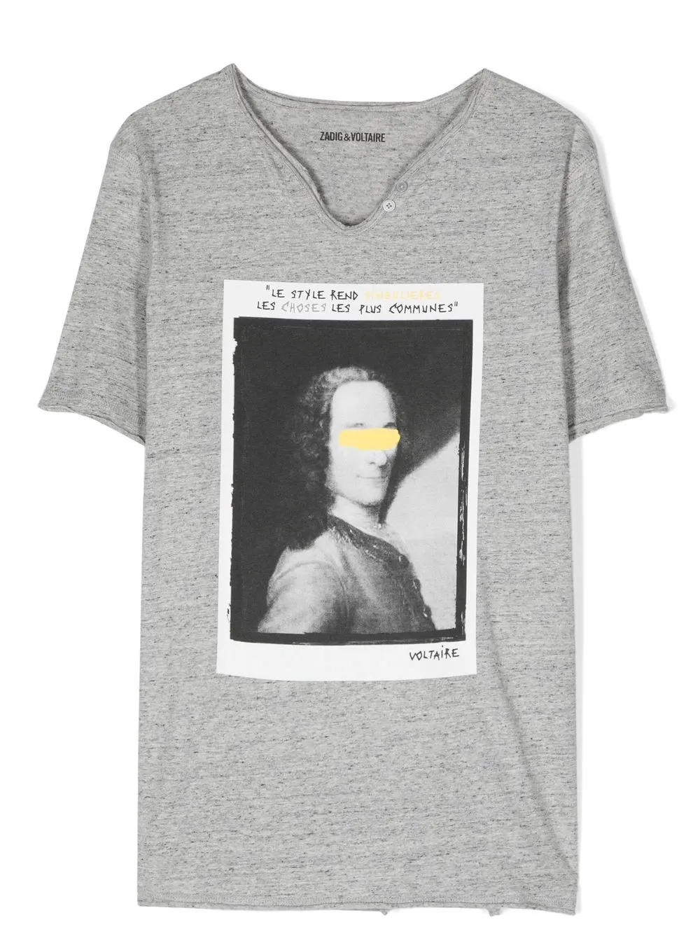 

Zadig & Voltaire Kids graphic print T-shirt - Grey