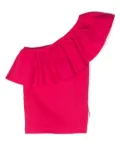 Molo ruffled one-shoulder top - Pink