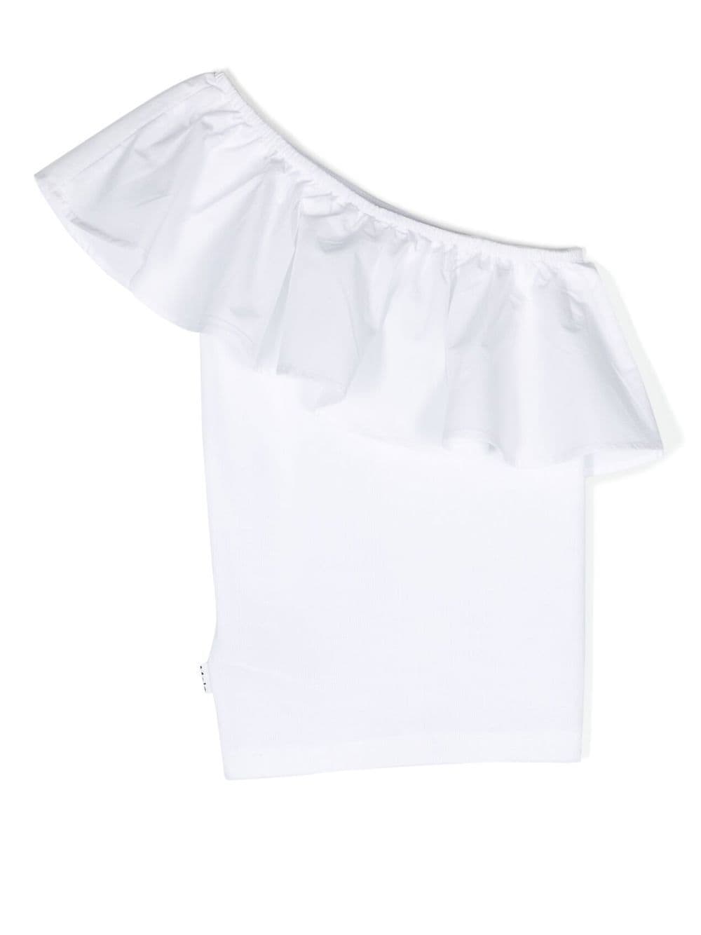 Shop Molo Rebecca One-shoulder Top In White