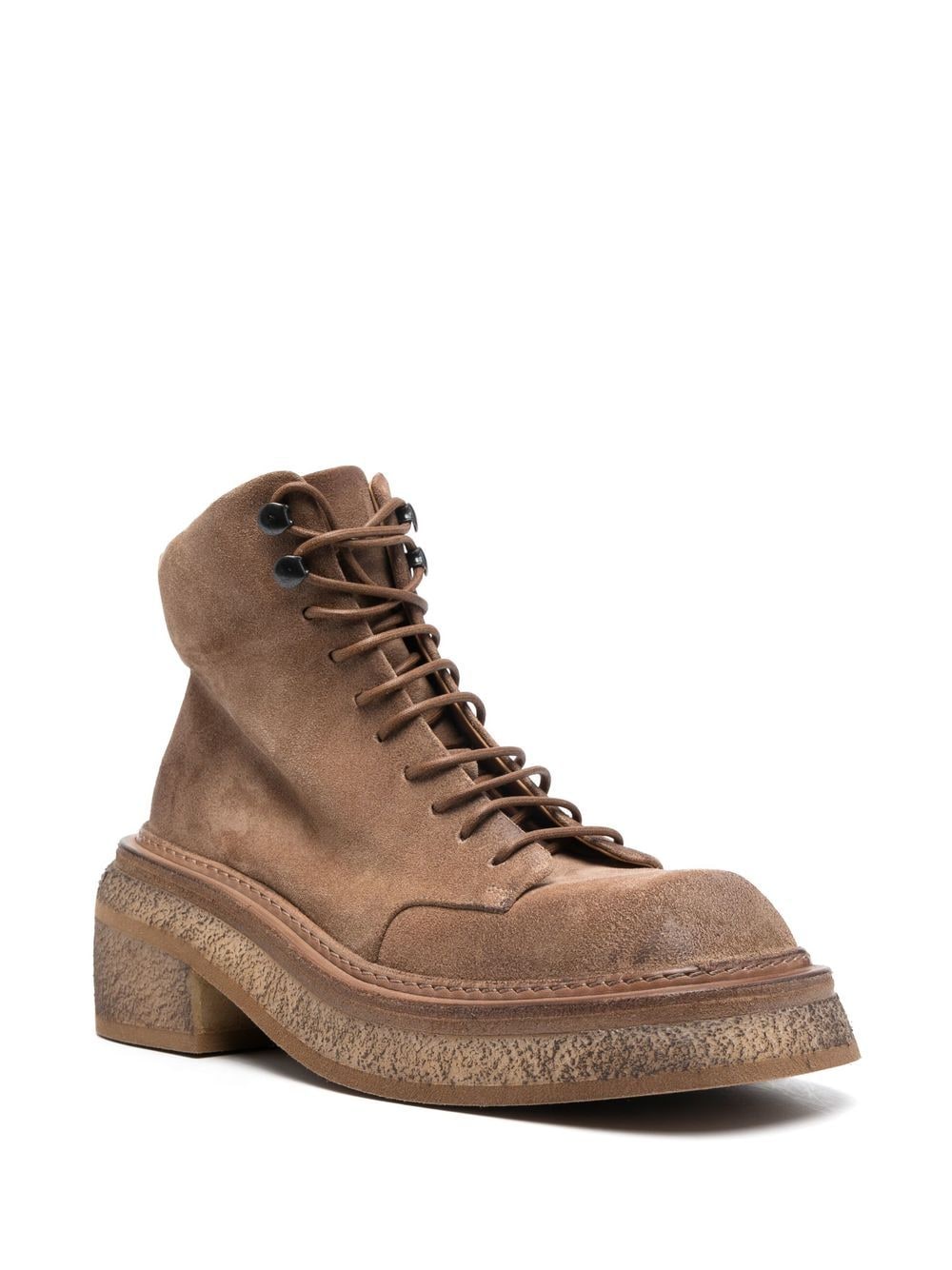Shop Marsèll Ankle Lace-up Fastening Boots In Brown