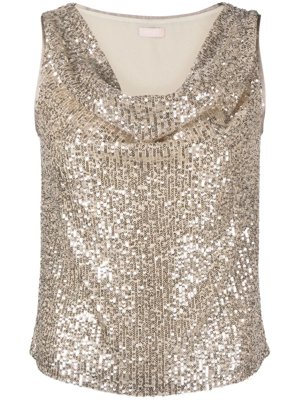 

LIU JO sequin-embellished sleeveless top - Neutrals