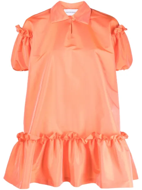 Viktor & Rolf vestido corto con mangas farol