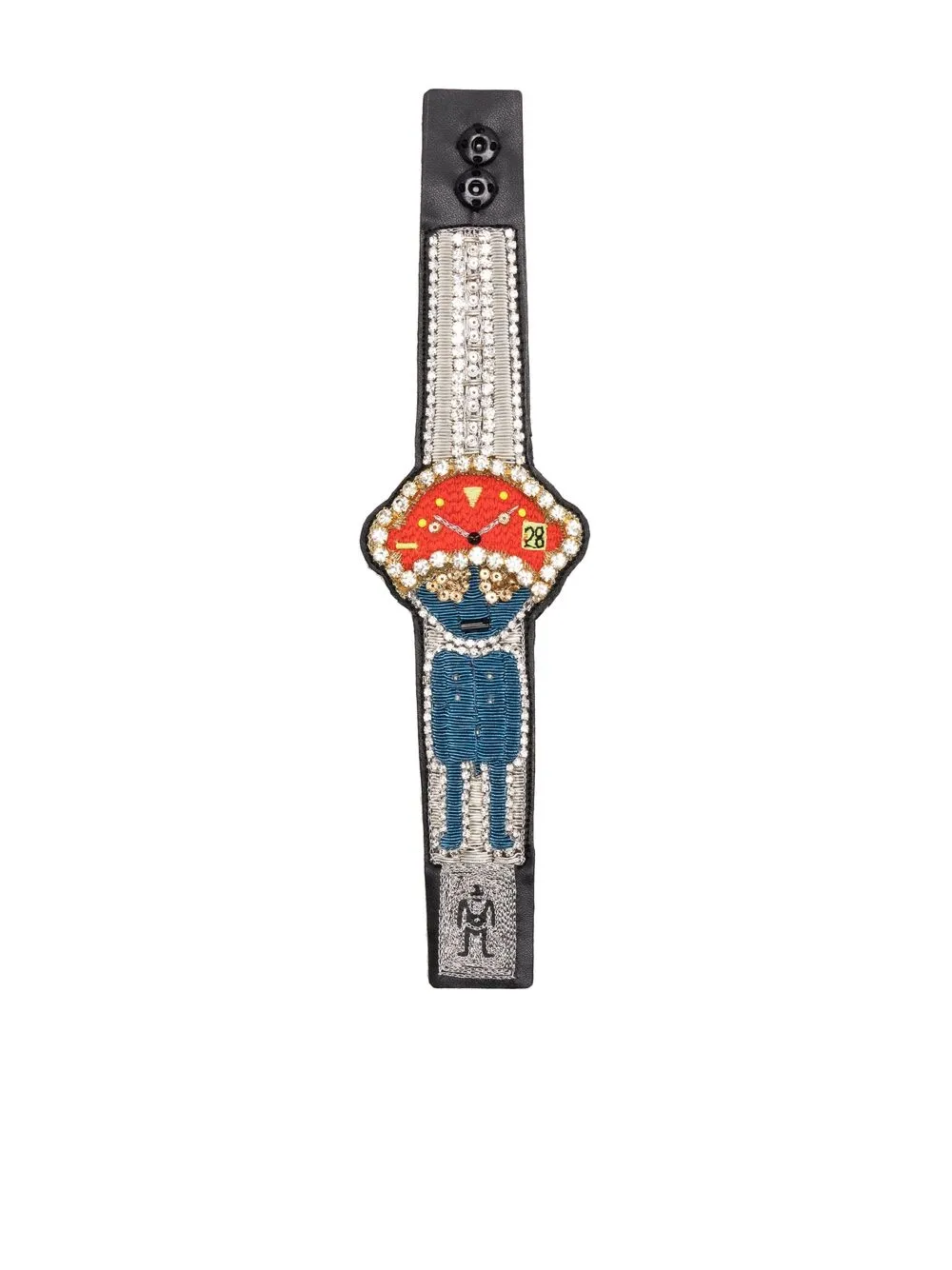 

Walter Van Beirendonck crystal-embellished bracelet - Multicolour