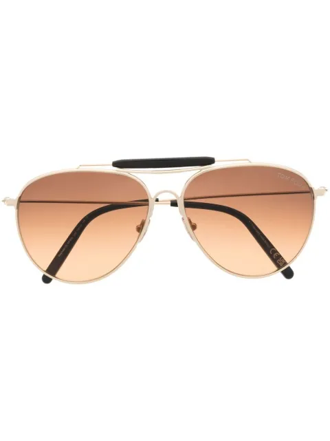 TOM FORD Eyewear lunettes de soleil teintées à monture pilote