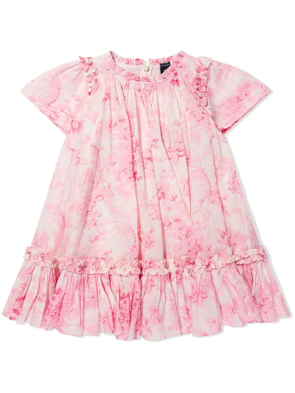 

Needle & Thread vestido con volantes y estampado floral - Rosado